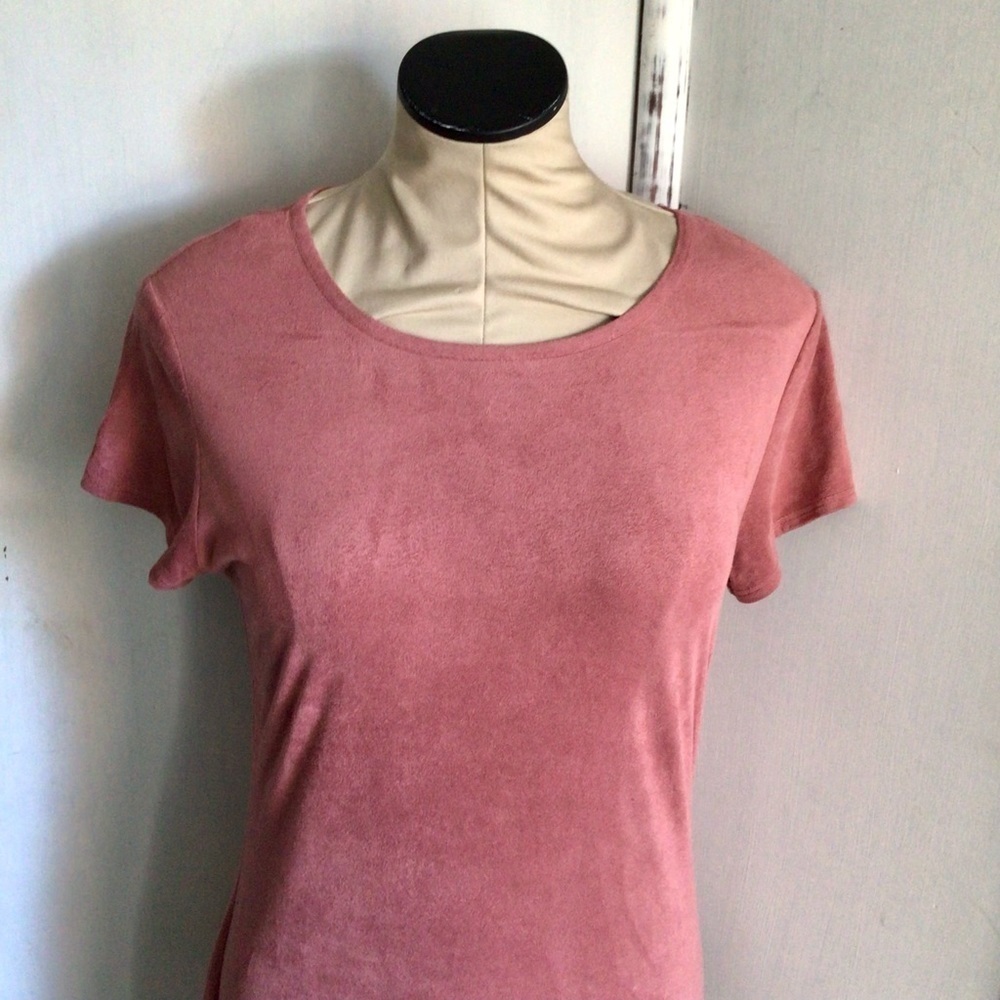 PINK Mini T Shirt Dress by TMG New York Y2K 90’s Vintage Juniors XL or Women’s S - Picture 3 of 9